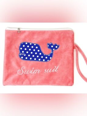 SALE Whale Bikini Wet Bag Water Proof 12” x 7” NWT